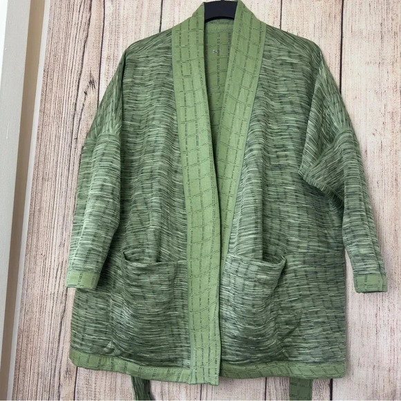 Nike Womens Yoga Therma Fit Jacquard Reversible Oversized Kimono Top XL - Picture 14 of 16